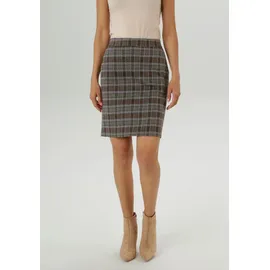 Aniston SELECTED Minirock im klassischen Karo-Design - NEUE KOLLEKTION, Gr. 38, braun-beige-terra-kariert, , 86337555-38