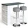 Vicco Bartisch-Set 117 x 57 cm Weiß/Grau