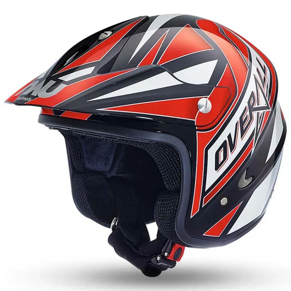 Nau N400 Overall Trial Jethelm - Black / Red - L