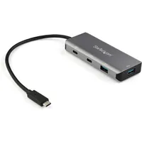 Startech StarTech.com 4-Port-USB-C-Hub (10 Gbit/s, mit 2 x USB-A und 2 x USB-C Hub 2x & 2x USB-C - Hub, Schwarz, Grau