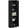 vidaXL Kleiderschrank 55 x 159 x 25 cm Schwarz/Eiche