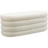 Tectake tectake® Polsterbank, mit Samt oder Bouclé, Belastbarkeit 150 kg, 110 x 45 x 42 cm