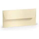 RÖSSLER 50 Stück Rössler Designbriefumschlag Paperado 164002303, Din Lang, nassklebend, 120g, candle light 4014969557044 Rössler