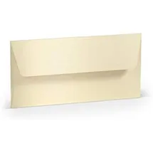 RÖSSLER 50 Stück Rössler Designbriefumschlag Paperado 164002303, Din Lang, nassklebend, 120g, candle light 4014969557044 Rössler