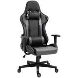 Vinsetto Ergonomischer Bürostuhl Kunstleder Schwarz