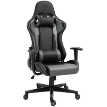 Vinsetto Ergonomischer Bürostuhl Kunstleder Schwarz