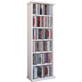 VCM Standregal 40 x 30 x 180 cm Weiß