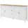 EFFEZETA Sideboard 180 x 90 x 40 cm weiß