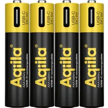aqiila Akku USB-C® Akku Li-Ion 600 mAh 1.5 V 4 St.