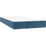 vidaXL Taschenfederkernmatratze Dunkelblau 90 x 200 cm H3