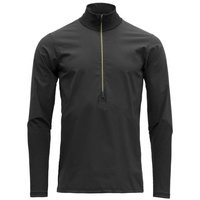 Devold Herren Running Merino Cover Zip Longsleeve (Größe L, schwarz)