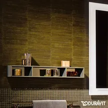 Duravit L-Cube 100x14cm, flan. Gr hgl, 3 Fäch., hor