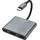 wozinsky WHCH-01 USB C Hub 100W HDMI 4K grau