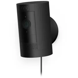Ring Stick Up Cam Plug-in IP-Sicherheitskamera, Innen & Außen, Kabellos, 2400 MHz, Tisch/Wand, Schwarz