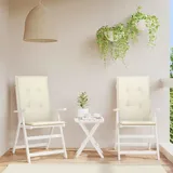 Gartenstuhlauflagen Für Hochlehner 2stk. Creme 120x50x3cm Stoff