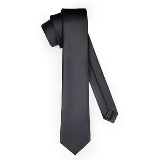Ladeheid Krawatte Klassische Herren matt Vielfältige Farben TMM-8 150cmx8cm (1-St) schwarz