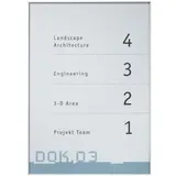 Signsystems® Türschild New Age Metall silber DIN A4, 1 St.
