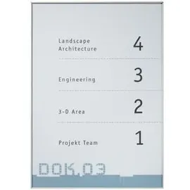 Signsystems® Türschild New Age Metall silber DIN A4, 1 St.