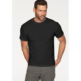 FRUIT OF THE LOOM T-Shirt FRUIT OF THE LOOM "sechs Stück in unterschiedlicher Farbkomination", Herren, Gr. M (48/50), schwarz, Single Jersey, Obermaterial: 100% Baumwolle, unifarben, Basic, schmal normal, Rundhals, Shirts T-Shirt, mit Rundhalsausschnitt, Topseller