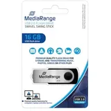 MediaRange Flexi-Drive 16GB schwarz/silber