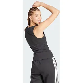 adidas Essentials Linear Slim Cotton Tanktop Black / White XL