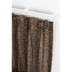 Gardinenschiene GARESA "Bilder- oder Aluminiumschiene", weiß, L:450cm, Gardinenstangen, Aluminiumprofil, Wandmontage, Deckenmontage, verlängerbar, Endkappe