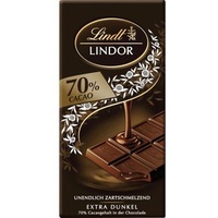 Lindt Tafelschokolade Lindor Dunkel 70%, 100g