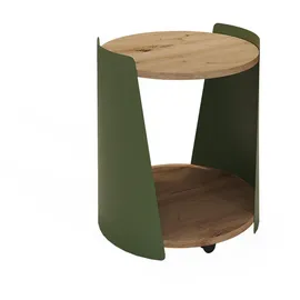 Vicco Couchtisch Grün Eiche 40 x 46 cm