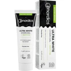 Bio Zahnpasta Ultrawhite Aktivkohle Matcha Nordics 75 ML