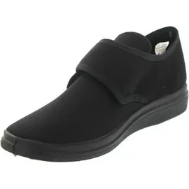 Fischer Schuhe Unisex-Klett-Hausschuh für Herren, Schwarz 48 EU