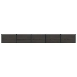 vidaXL Zaunlatte 5 pcs  Schwarz/Aluminium