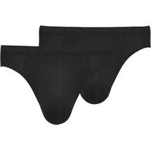 MEY Casual Cotton Slips schwarz 3XL 2er Pack