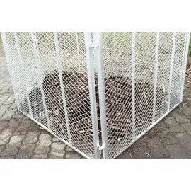 Trutzholm Komposter Metallkomposter 100x100x80 cm mit 2 tlg Deckel Gartenkomposter feuerverzinkt