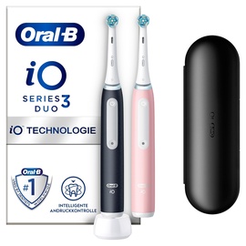 Oral B Oral-B iO Series 3 Duo matte black/blush pink mit Etui + 2. Handstück