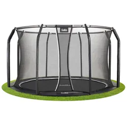 SALTA Bodentrampolin Royal Base Ground Ø 427 cm schwarz + Netz