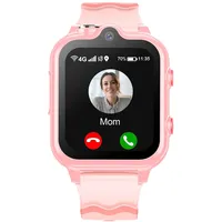 Carneedi 4G Smartwatch Kind mit GPS, Telefonfunktion, WiFi, Videoanruf, Kamera, SOS, Schulmodus, Kinder Smartwatch für 5–16 Jahre, ANDROID 8.1-ROSE
