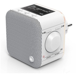Hama Steckdosenradio, DAB Radio f. Steckdose, Bluetooth/FM DR40BT-PlugIn Digitalradio (DAB) weiß