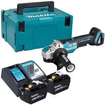Makita DGA 520 ZX1 inkl. 2x Akku 9,0 Ah + Ladegerät + Makpac