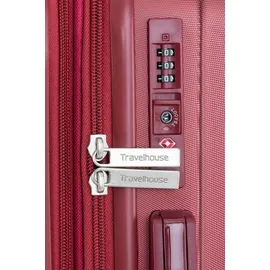 TRAVELHOUSE Porto 4-Rollen L / 50 cm / 119 l rot/gestreift