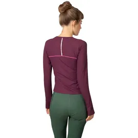 KARI TRAA Linnea Langarm-t-shirt - Wine - XL