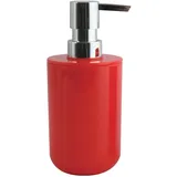 MSV Seifenspender Inagua Flüssigseifen-Spender, Fassungsvermögen 7 x 7 x 16 cm - Rot