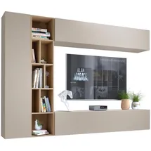 Mirjan24 Wohnwand, Kaschmir, Holzwerkstoff, 224x160x33 cm, Wohnzimmer, Wohnwände, Wohnwand-Sets