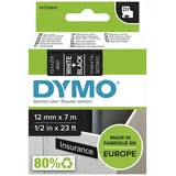 Dymo Schriftband 45021 Weiß auf Schwarz 12 mm x 7 m 1 St.