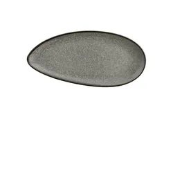 Gastronoble Olympia Mineral blattförmigeTeller | 30,5 x 14,5cm | 12 Porzellanteller