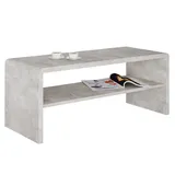 CARO-Möbel Couchtisch Grau, Holzwerkstoff, Mode, 100x40x40 cm, Wohnzimmer, Wohnzimmertische, Couchtische