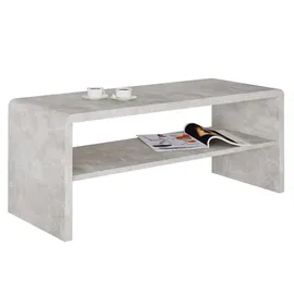 CARO-Möbel Couchtisch Grau, Holzwerkstoff, Mode, 100x40x40 cm, Wohnzimmer, Wohnzimmertische, Couchtische
