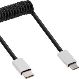 InLine USB 2.0 Spiralkabel, 3 (M) USB 2.0), USB Kabel