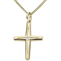 FIRETTI Kreuzanhänger Schmuck Geschenk Gold 333