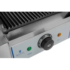 Royal Catering Kontaktgrill geriffelt 1800 W