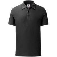 Fruit of the Loom 65/35 TAILORED FIT POLO schmales Herren Poloshirt , Slim Fit, schwarz, S